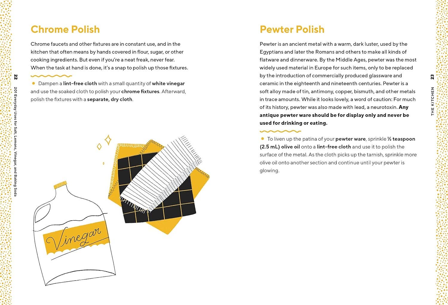 201 Everyday Uses for Salt, Lemons, Vinegar, and Baking Soda Book - Image 3