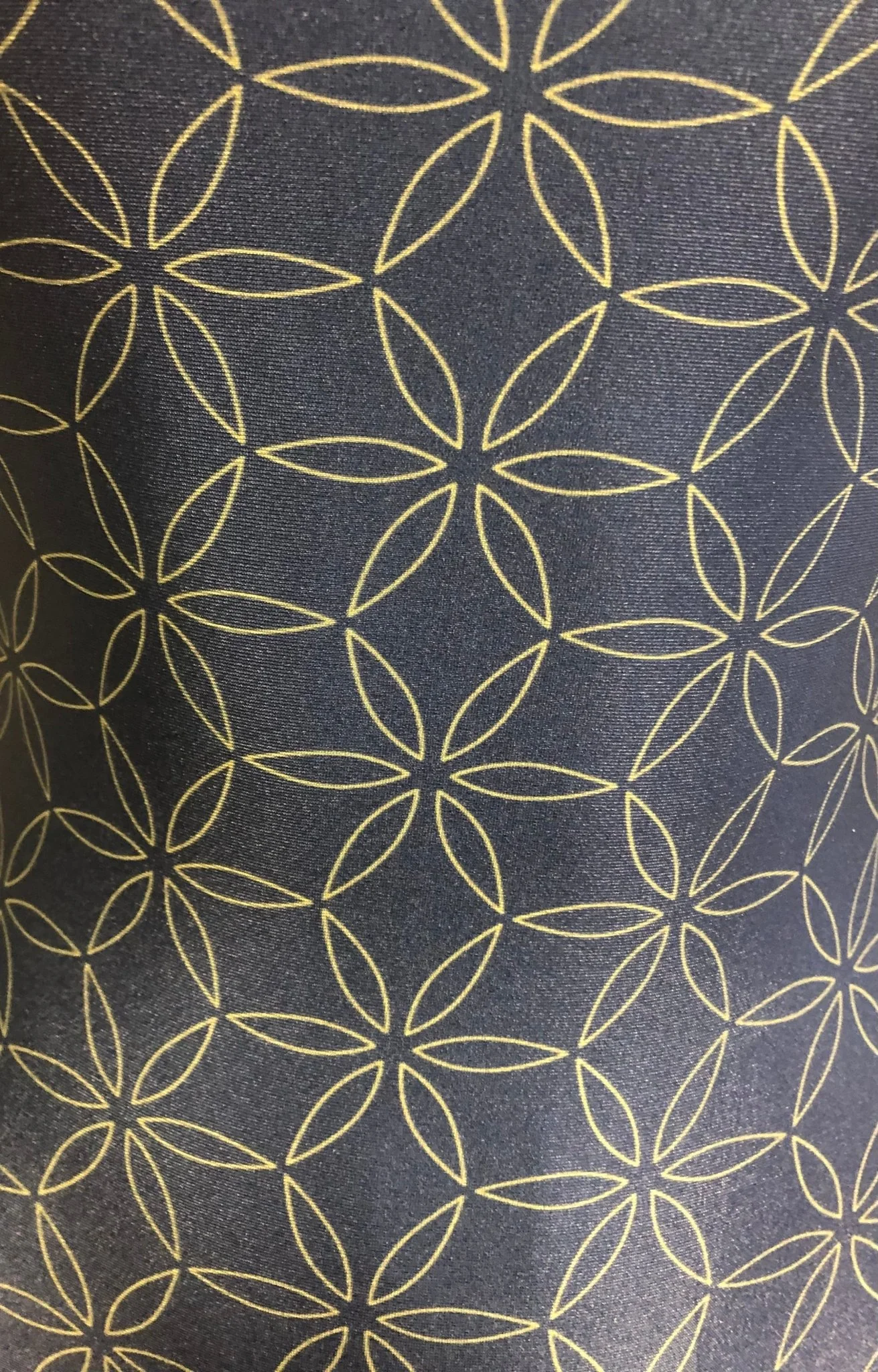Abstract Flower Gymnastics Leotard - Foxy's Leos - Navy & Gold Pattern - Image 4