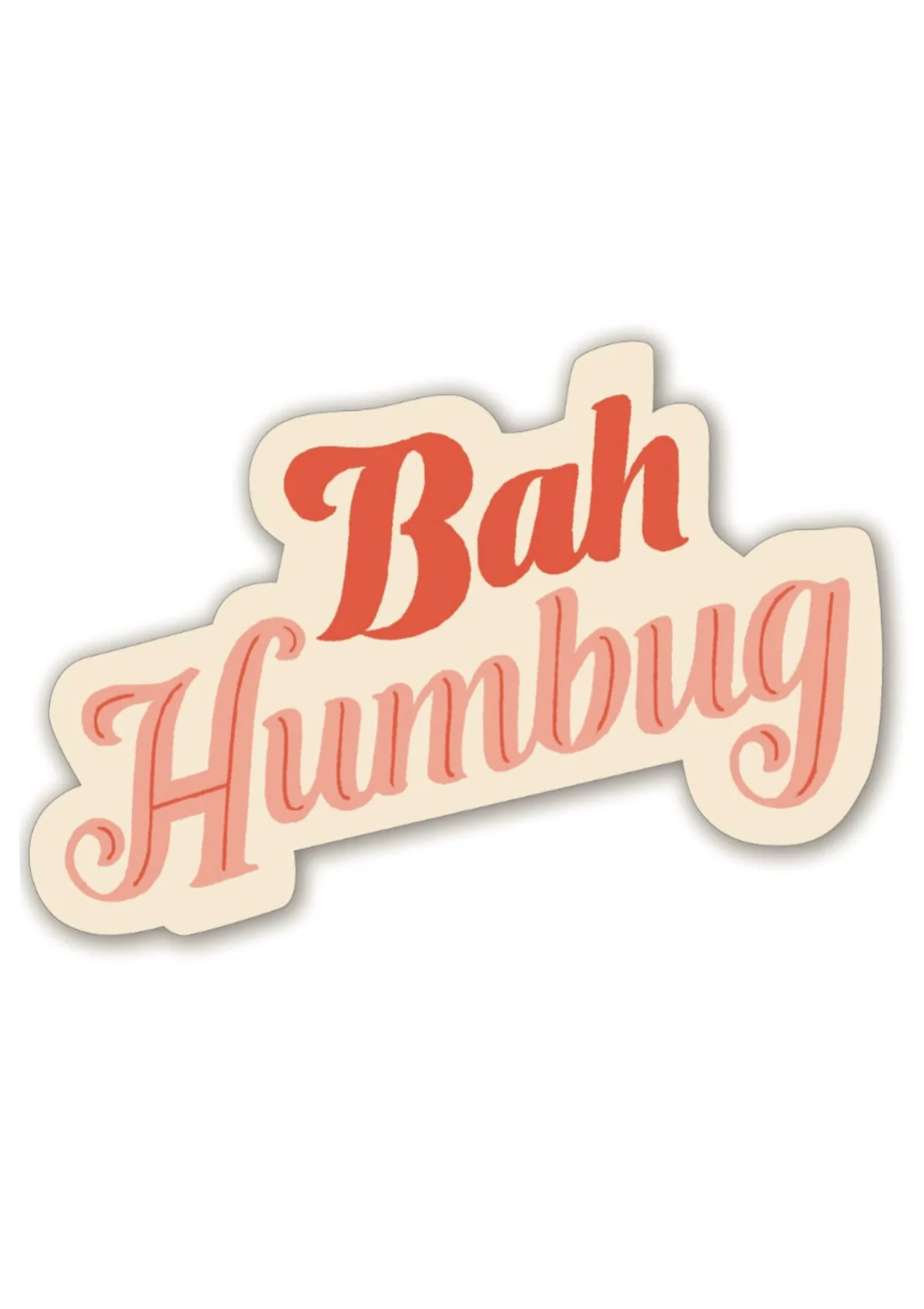 Bah Humbug! Waterproof Vinyl Sticker - Add Some Scrooge to Your Stuff! 🎁