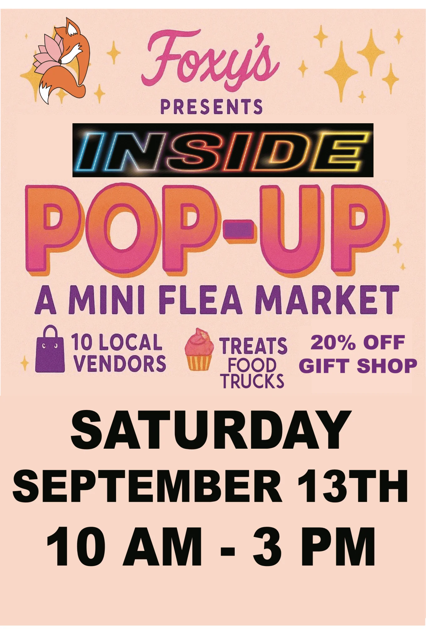 Become a Vendor at Foxy's Flea Market Pop-Up!