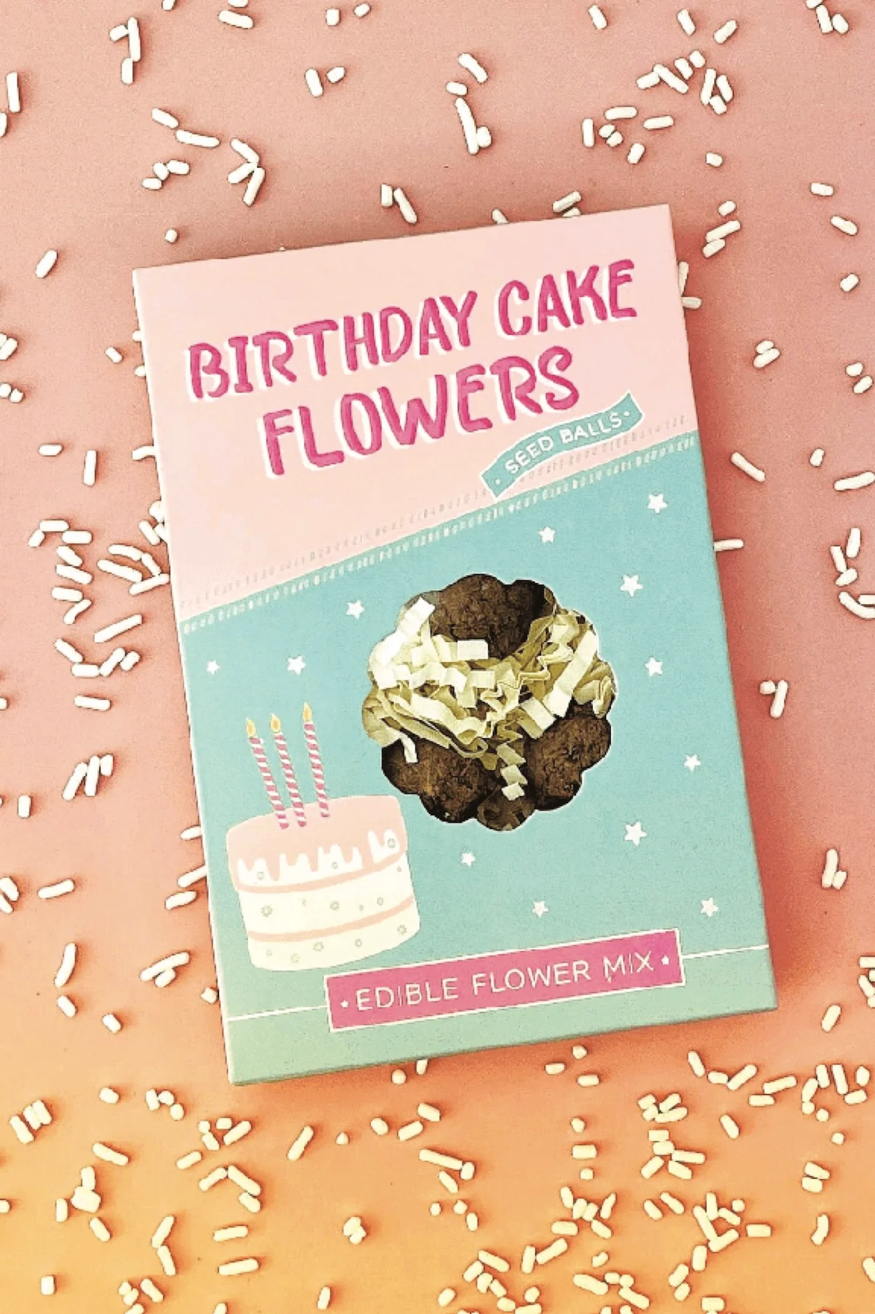 Birthday Cake Seed Ball Gift Box