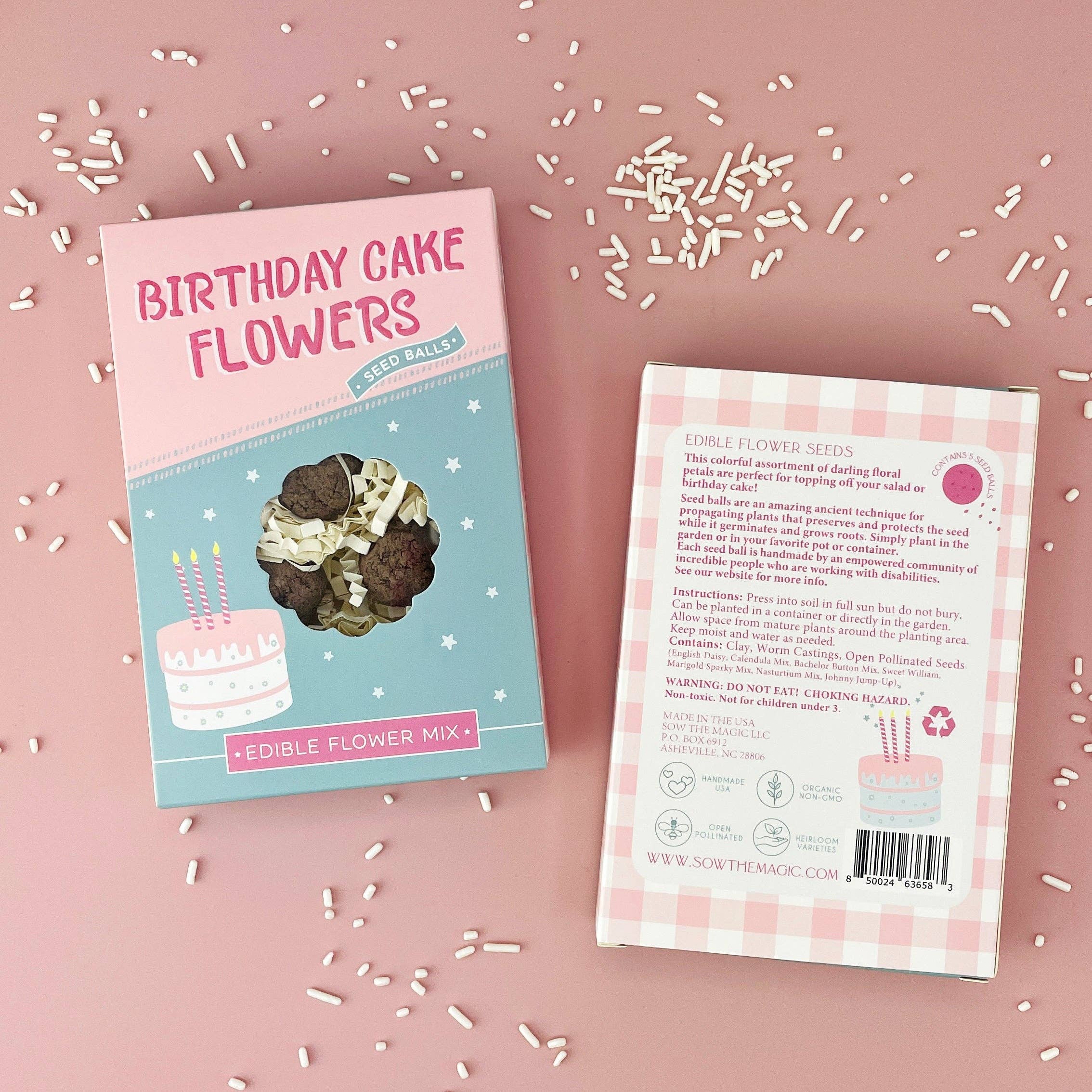 Birthday Cake Seed Ball Gift Box - Image 2