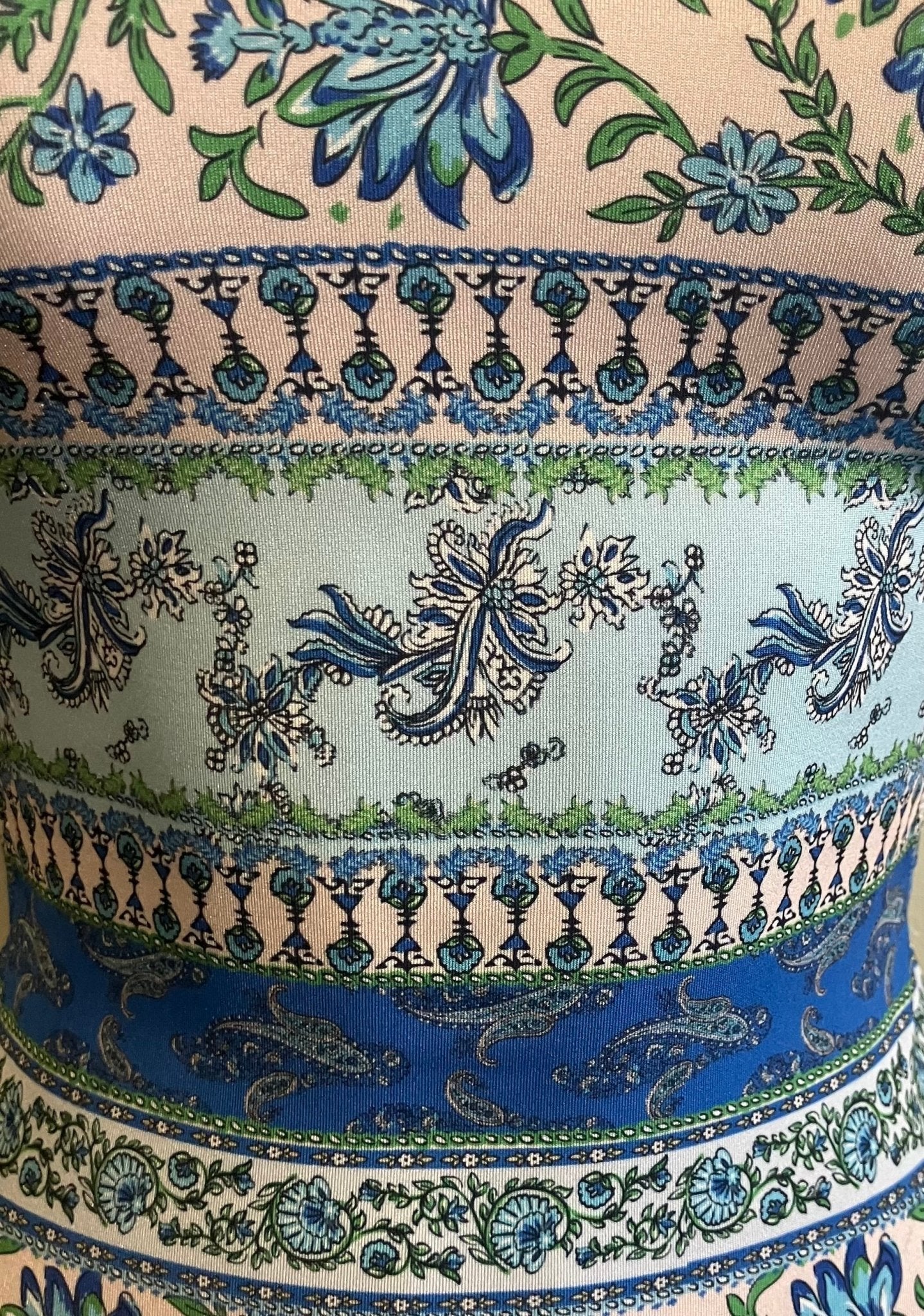 Blue Tapestry Gymnastics Leotard - Comfortable & Stylish Foxy's Leo - Image 3