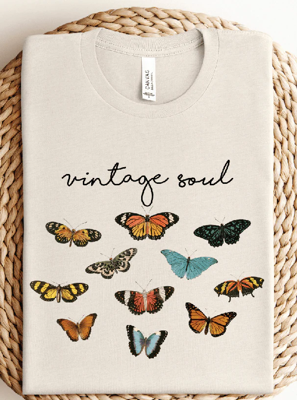 Butterfly Vintage Soul Graphic Tee