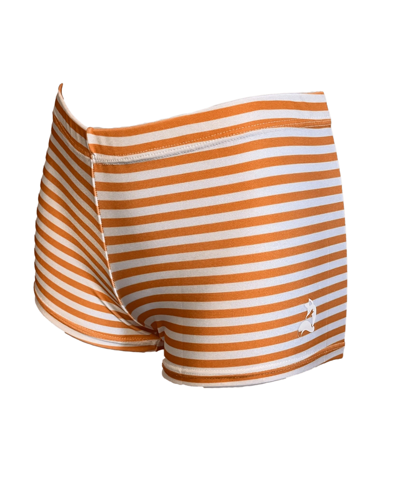 Striped Orange Performance Shorts