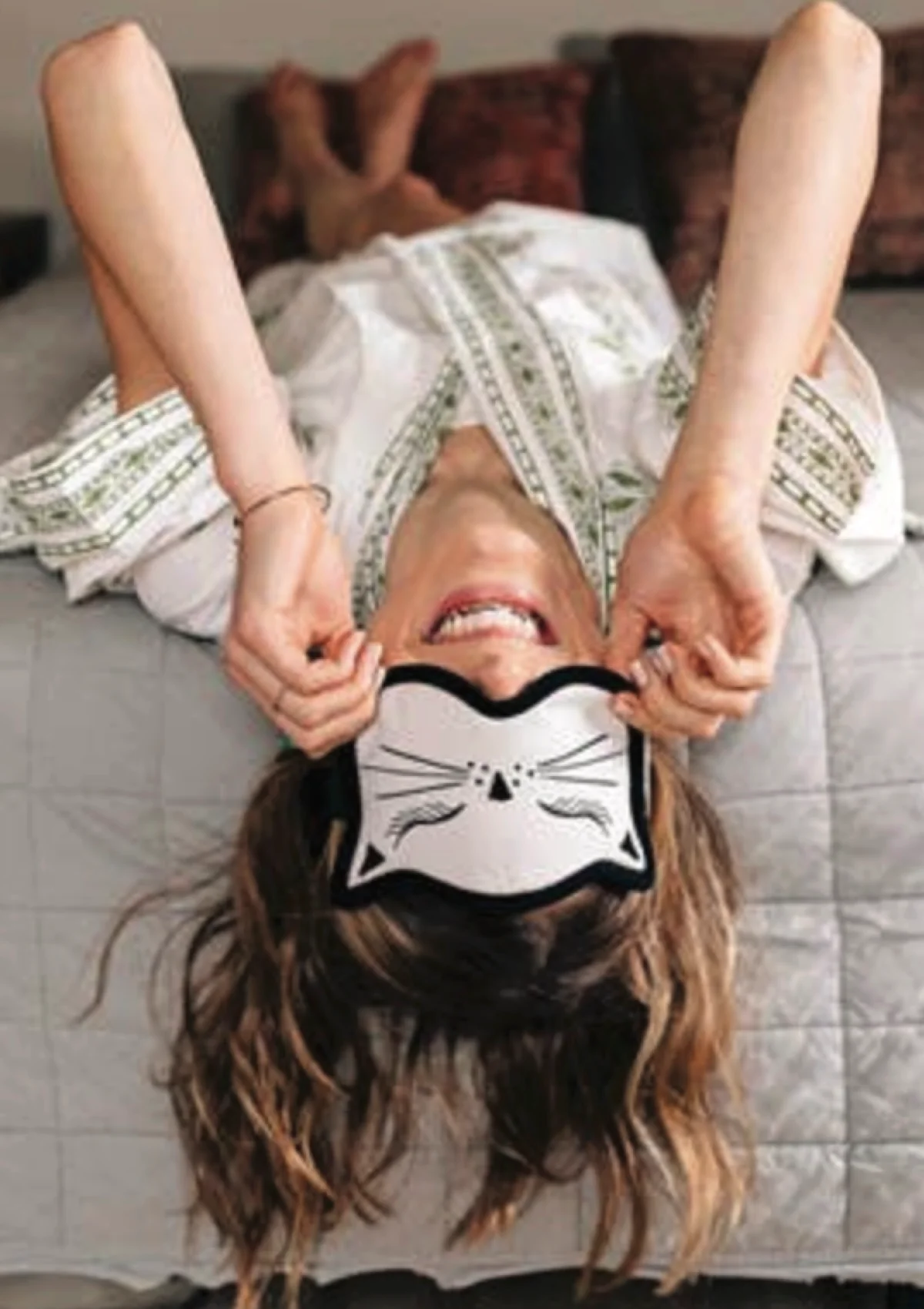 Cat Nap Velvet Sleep Mask