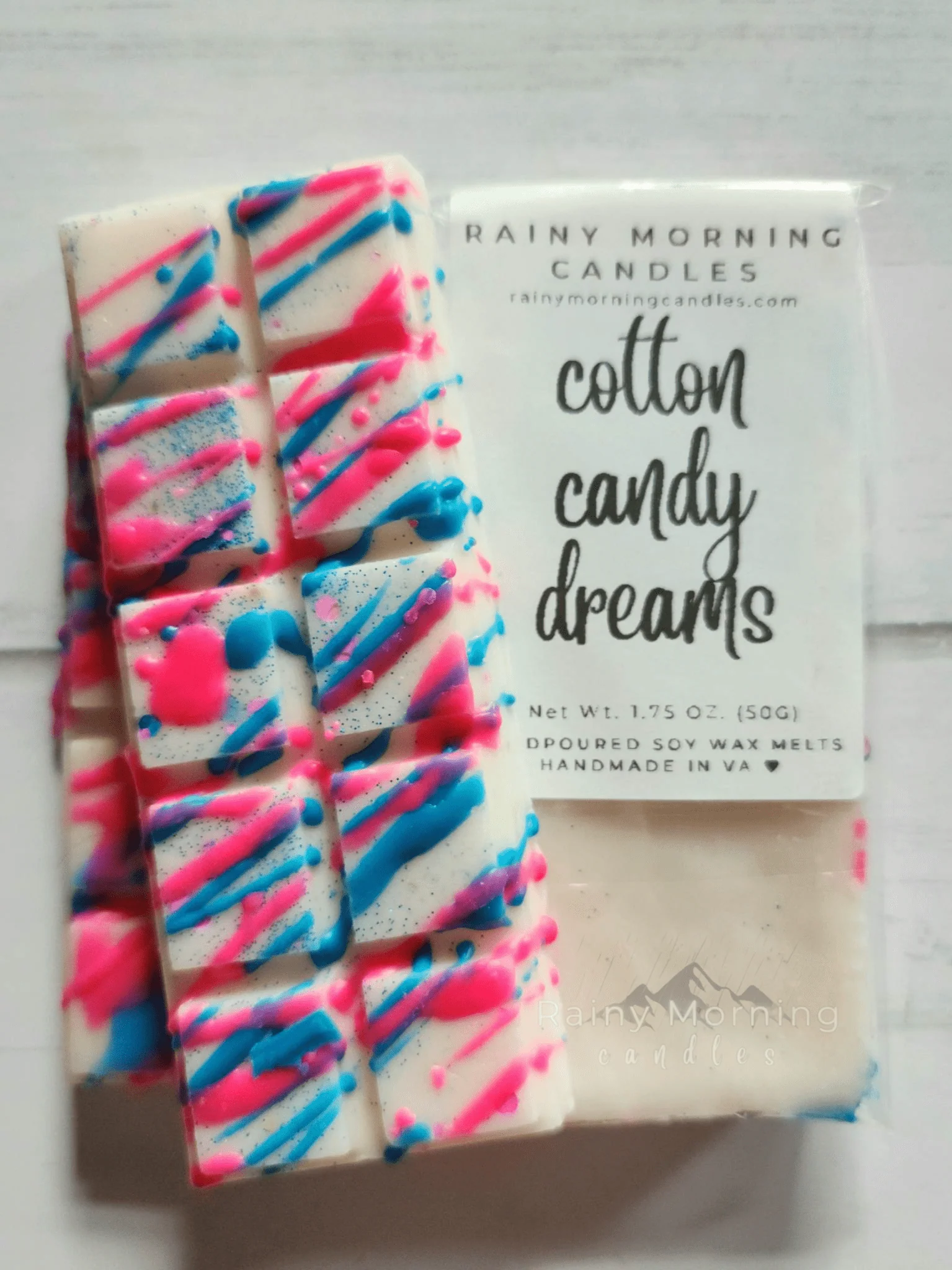 Cotton Candy Dreams Snap Bar Wax Melts - Image 2