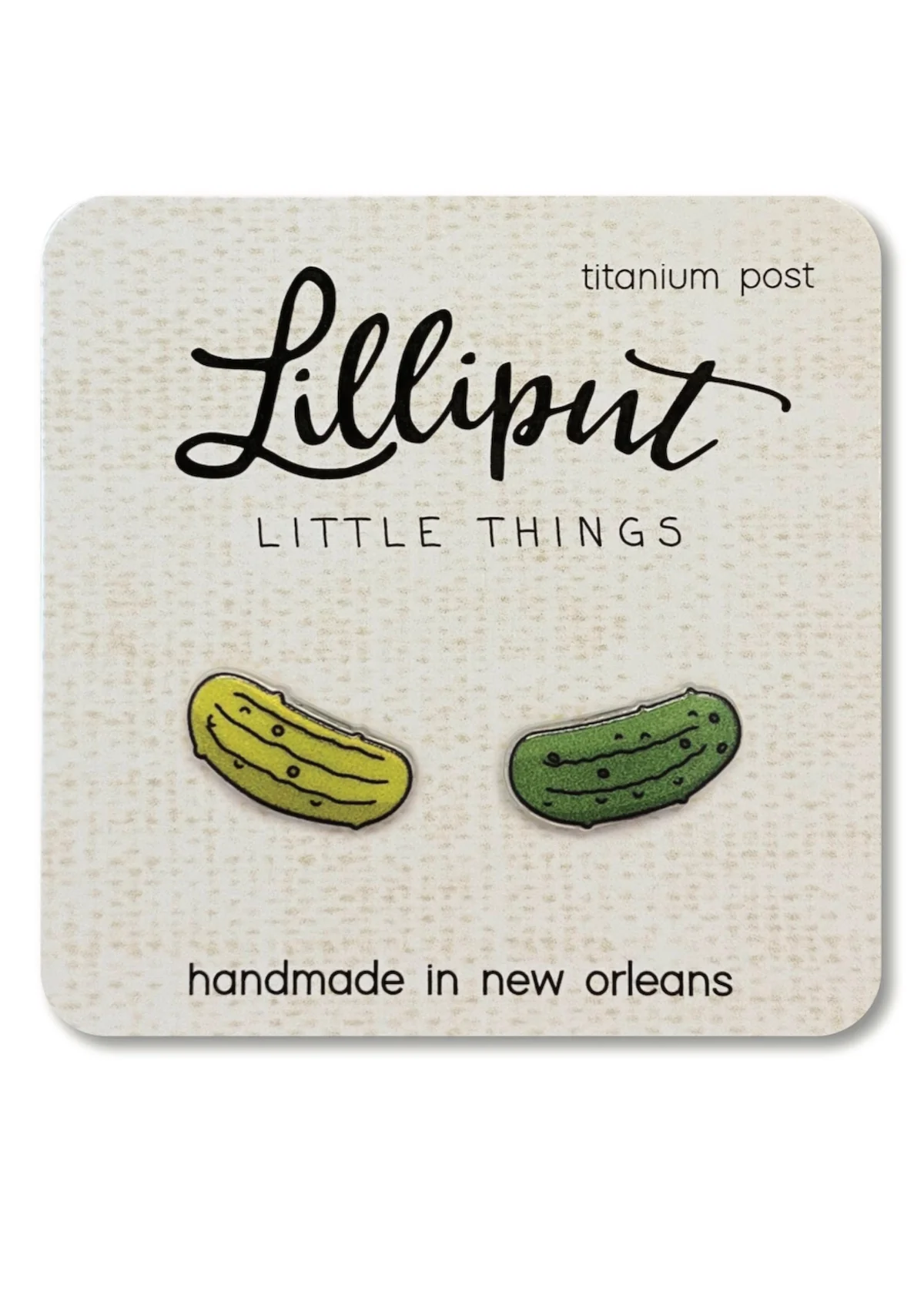 Dill-lightful Pickle Earrings ✨ Hypoallergenic Titanium Studs for Fun & Quirky Style by Foxy's