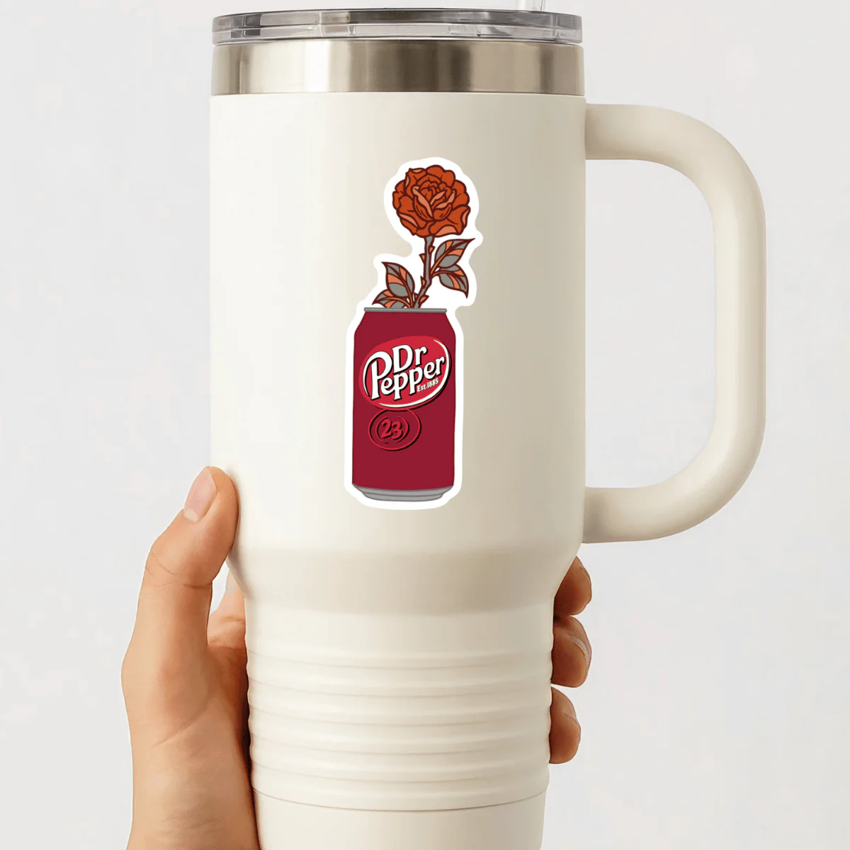 Dr Pepper Flower Sticker - Image 2