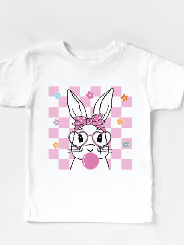 Easter Bunny Bubblegum T-Shirt - Cute Shirt for Girls!