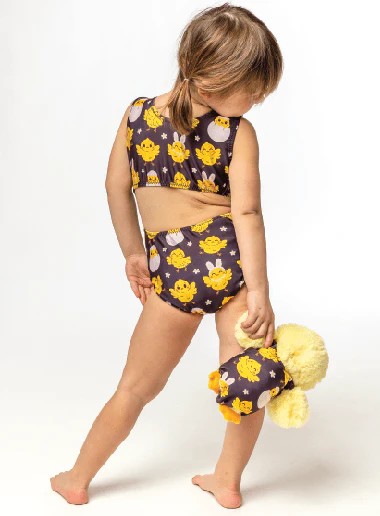 Easter Chicky Tumble Tot Matching Doll Leotard Set for Kids - Image 4