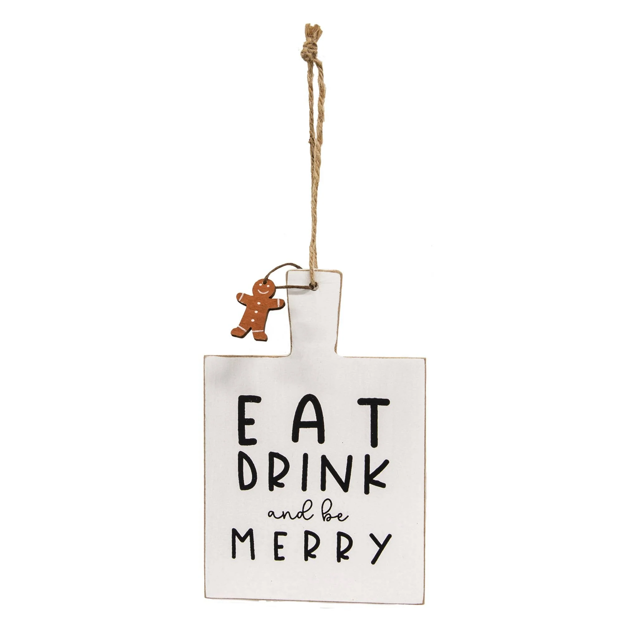 Eat Drink and be Merry Cutting Board Christmas Ornament