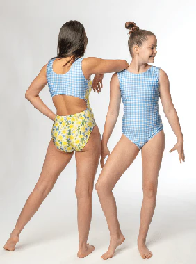 Daffodil Blue Gingham Vice Versa Foxy's Leotard (Which Will You Choose? - Image 2