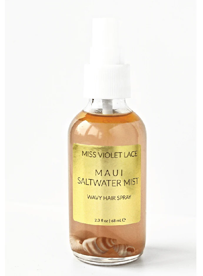 Maui Saltwater Mist: Effortless Beachy Waves & Hydrated Hair with Real Seashells! π