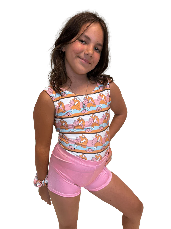 Valentine's Pink Lycra Performance Shorts - Image 2