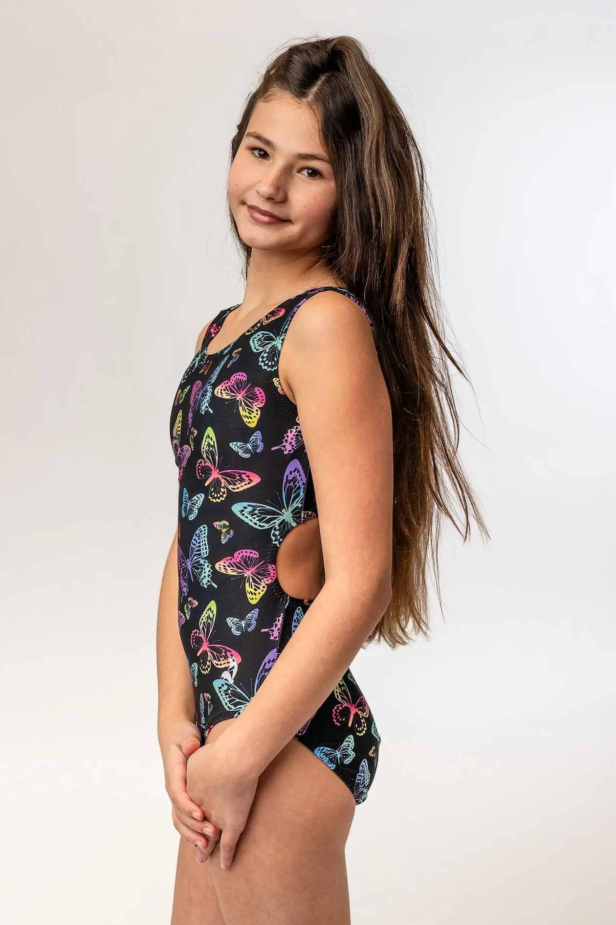 Black Light Butterfly Gymnastics Leotard (More Coming Soon) - Image 2