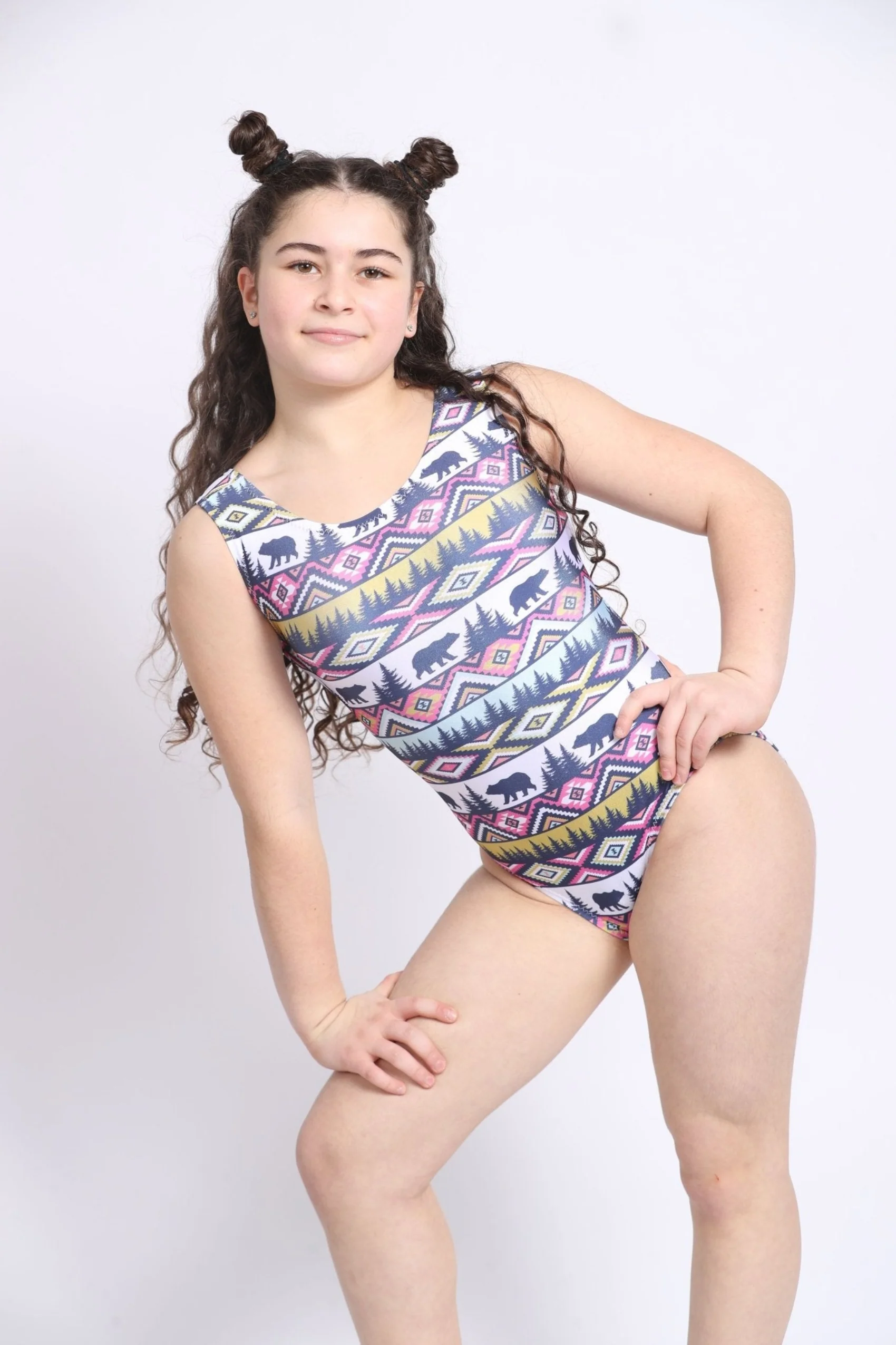 Frozen Tundra Gymnastics Leotard - Foxy's Leotards - Girls & Adult Sizes - Image 3