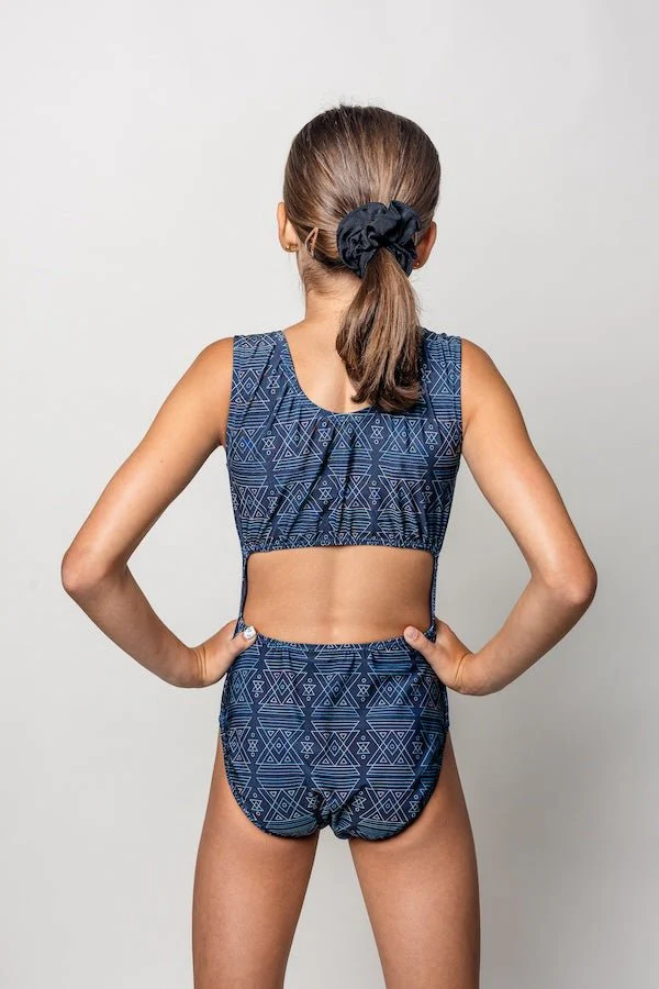Geo Storm Leotard for Girls - Gymnastics & Dance - Foxy's Leos - Image 3