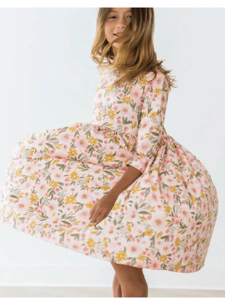 Girls Pretty Peachy Twirl Dress - (Size 5/6) - Perfect for Play!