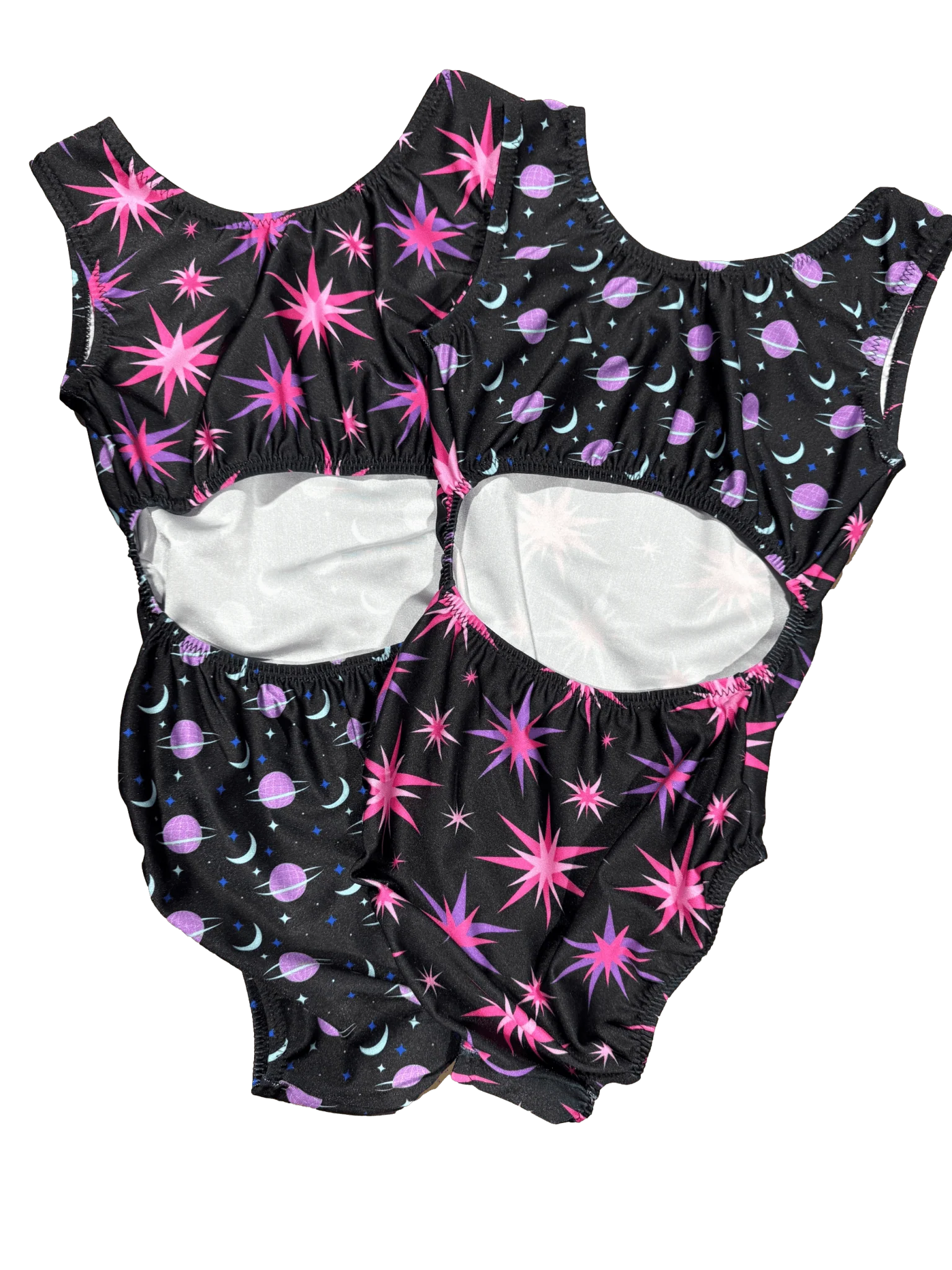 Girls' Stars & Planets Vice Versa Gymnastics Leotard - Foxy's Leotards - Choose Your Style! - Image 2