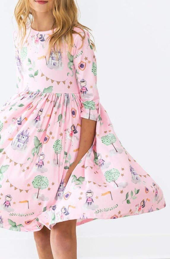 Girls' 'Once Upon a Time' Twirl Dress - Size 4 - Magical Pocket Fun! - Image 2