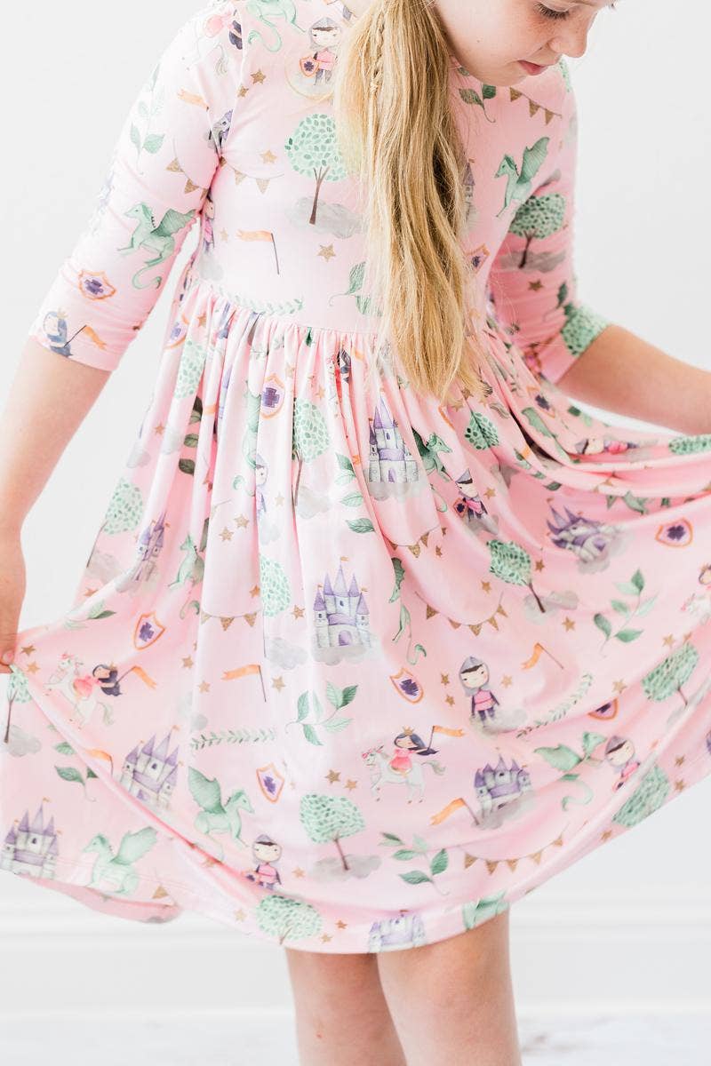 Girls' 'Once Upon a Time' Twirl Dress - Size 4 - Magical Pocket Fun! - Image 4