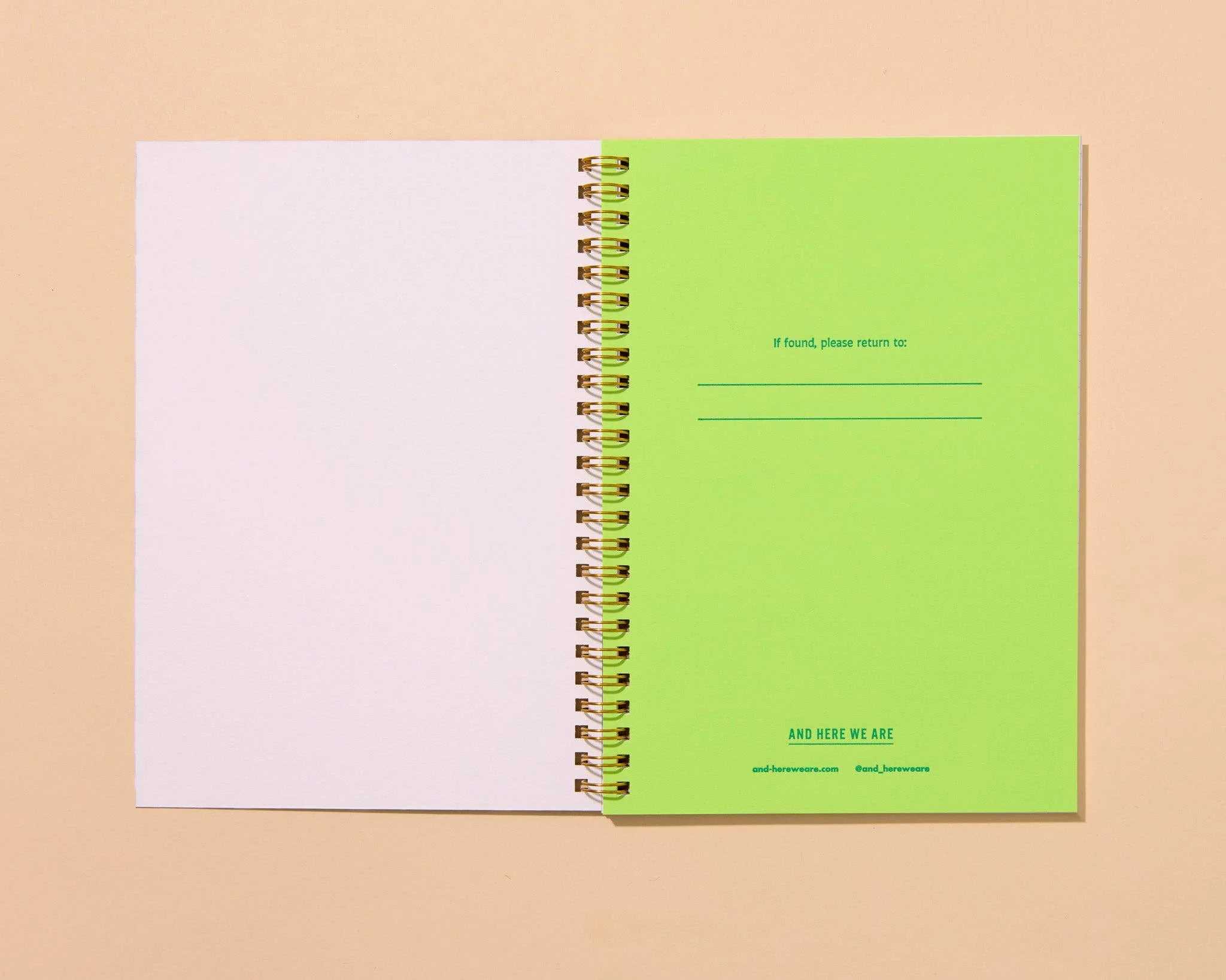 Letterpress A5 Spiral Notebook—Bananas (Modern Summer Fruit) - Image 4