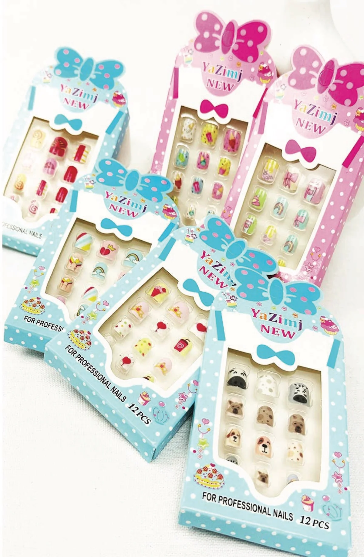 Myster Lovely Press On Kids Nails Set
