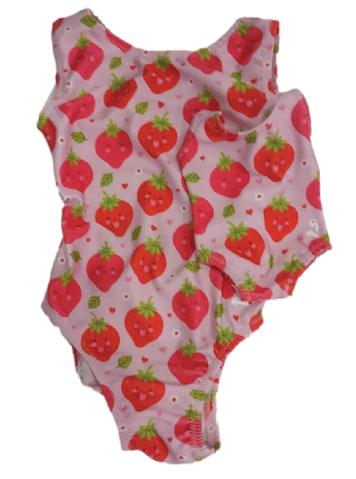 Strawberry Sweets Gymnastics Leotard Set for Toddlers - Includes Doll Leotard - Image 4