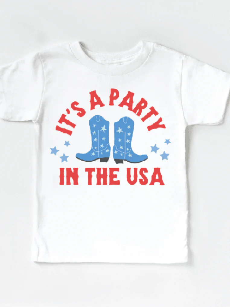 Party in the USA Kids 4th of July T-Shirt - Sizes 2T to Youth