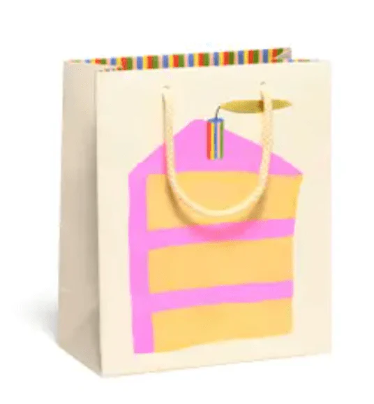 Piece of Cake Gift Bags - Cute Birthday Party Favor Bags by Foxy's