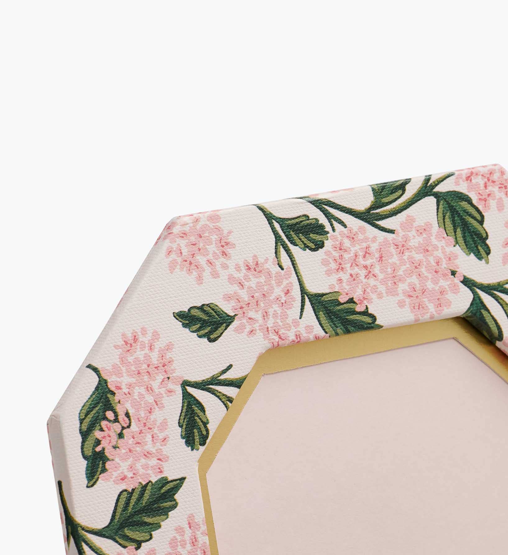 Pink Hydrangea Paper Wrapped Picture Frame - Image 3