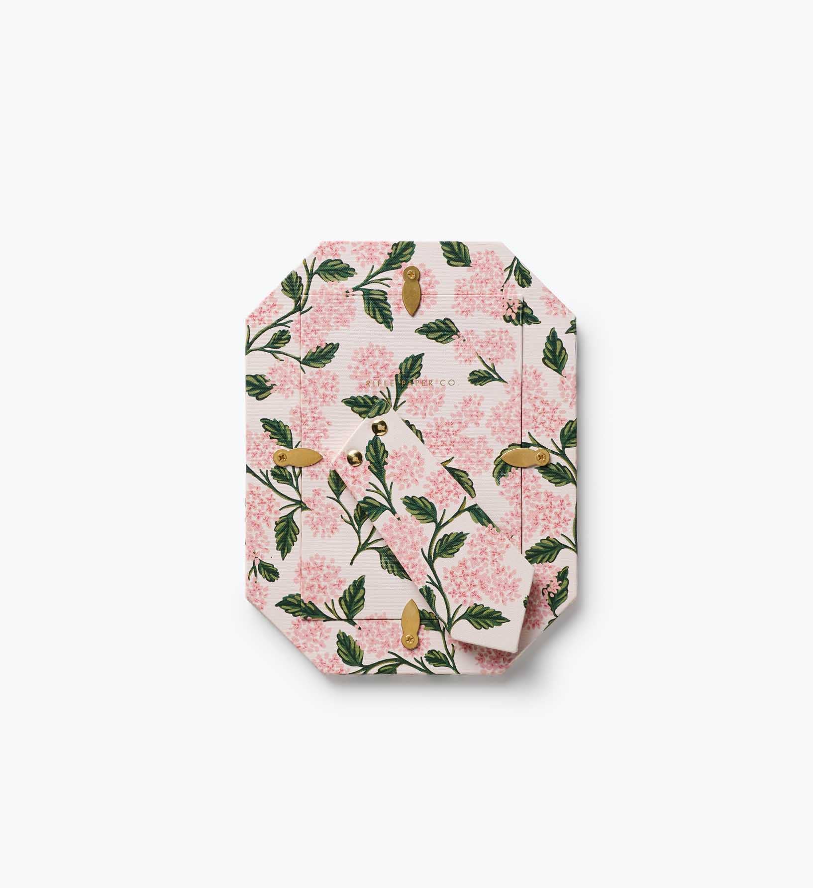 Pink Hydrangea Paper Wrapped Picture Frame - Image 4