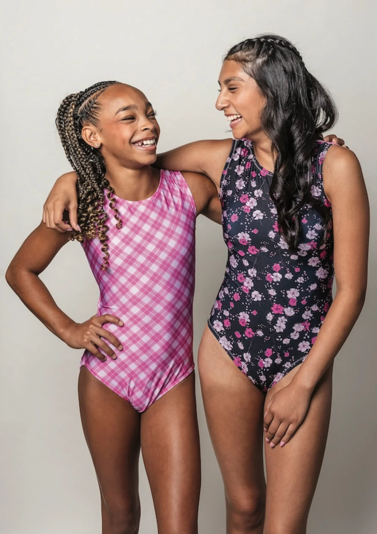 Pink Midnight Plaid Vice Versa Leotard- Wear w/ Your Bestie (Which Will You Choose?)
