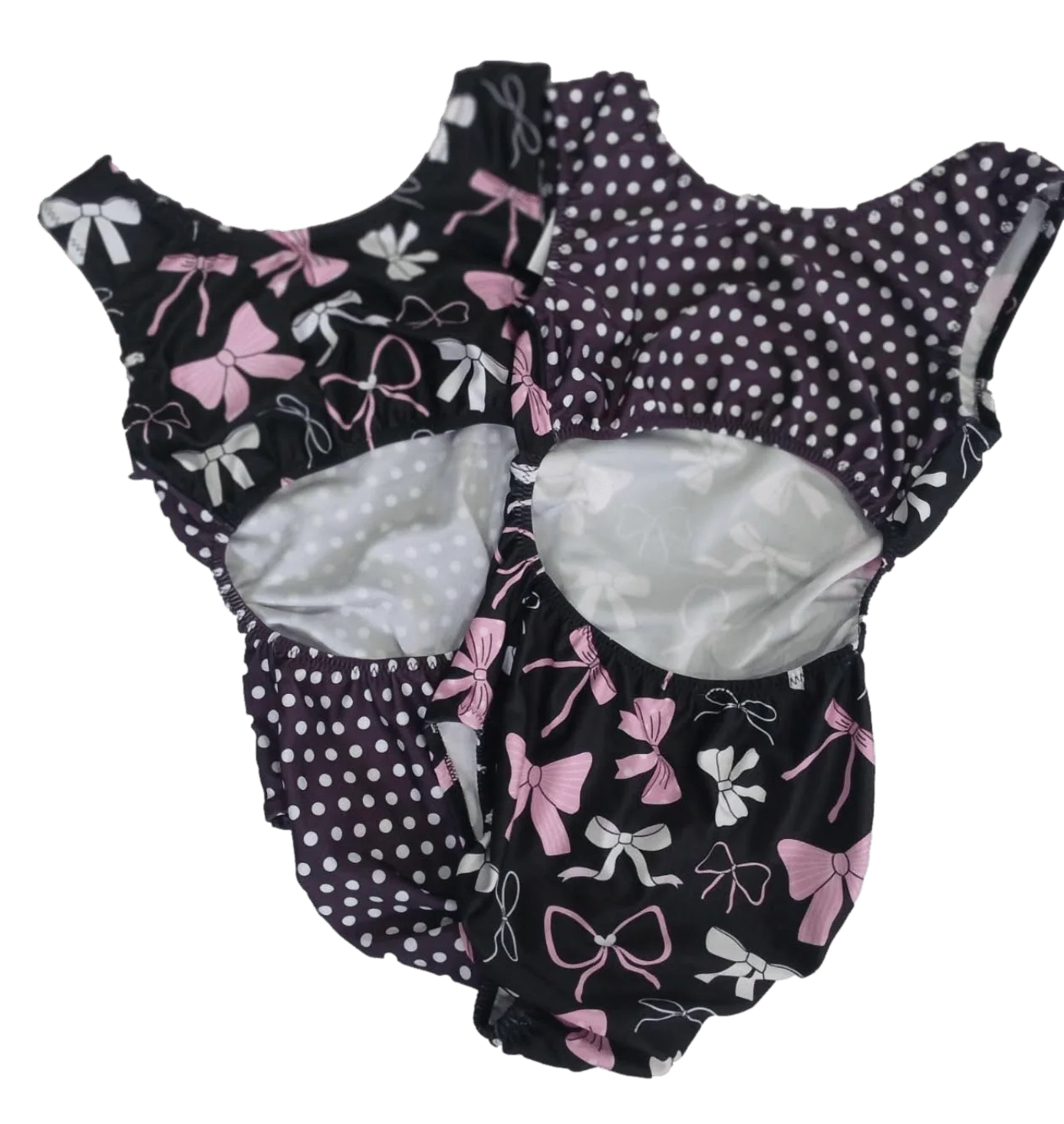 Polka Dot Bow VICE VERSA Leotard for Girls (Choose Your Style) (More Coming Soon) - Image 2
