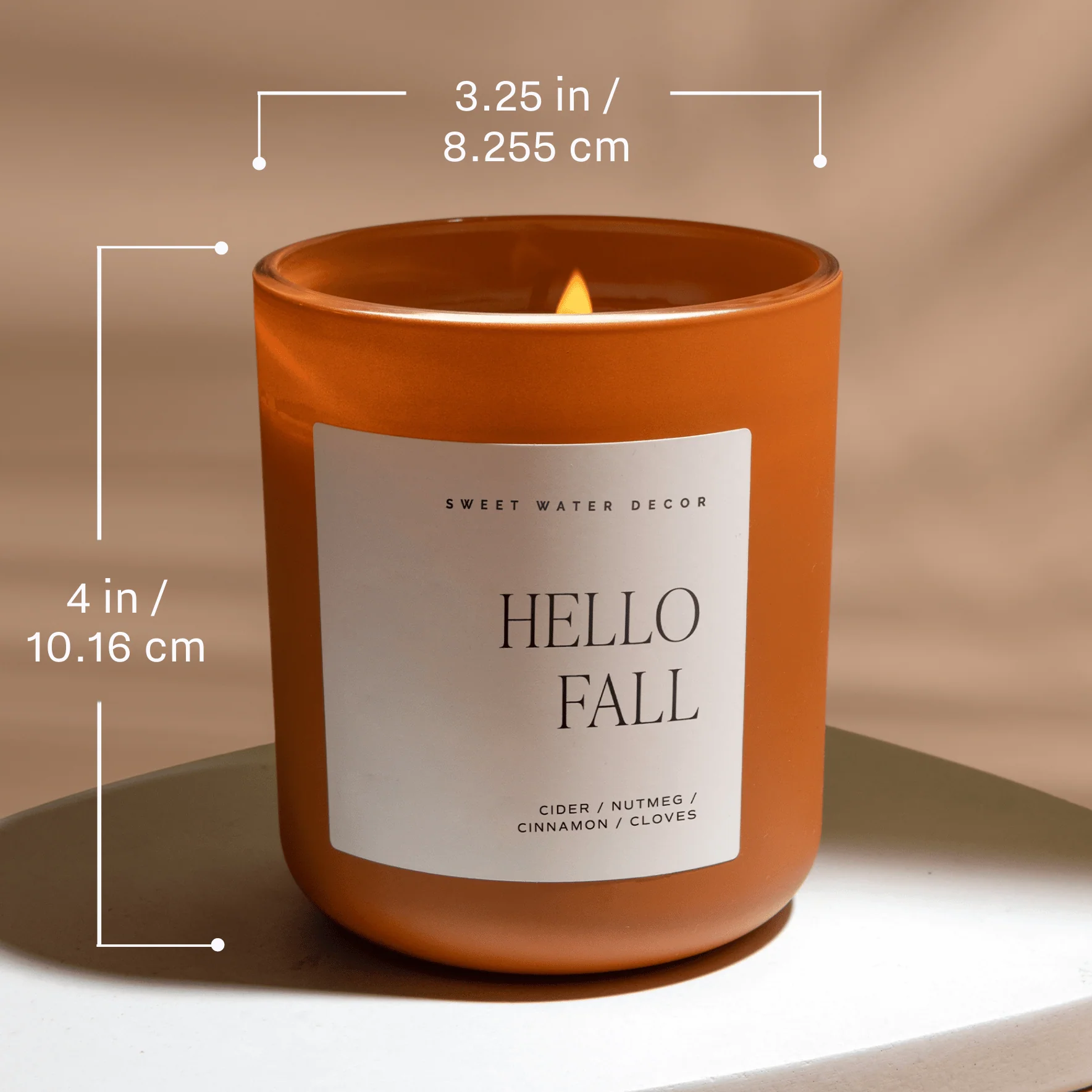 Pumpkin Spice 15 oz Soy Candle, Matte Jar - Fall Decor - Image 2