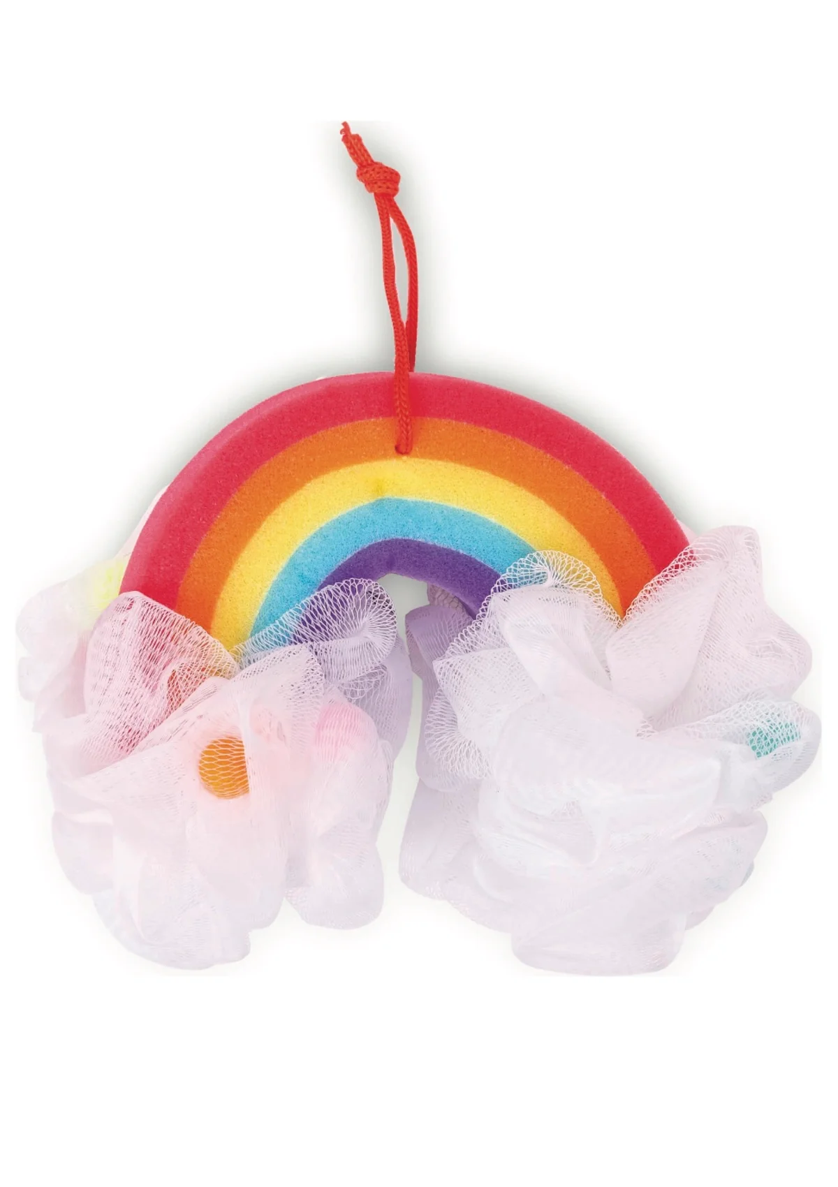 Rainbow Bath Pouf for Girls - Super Soft & Fun! | Foxy's Leotards