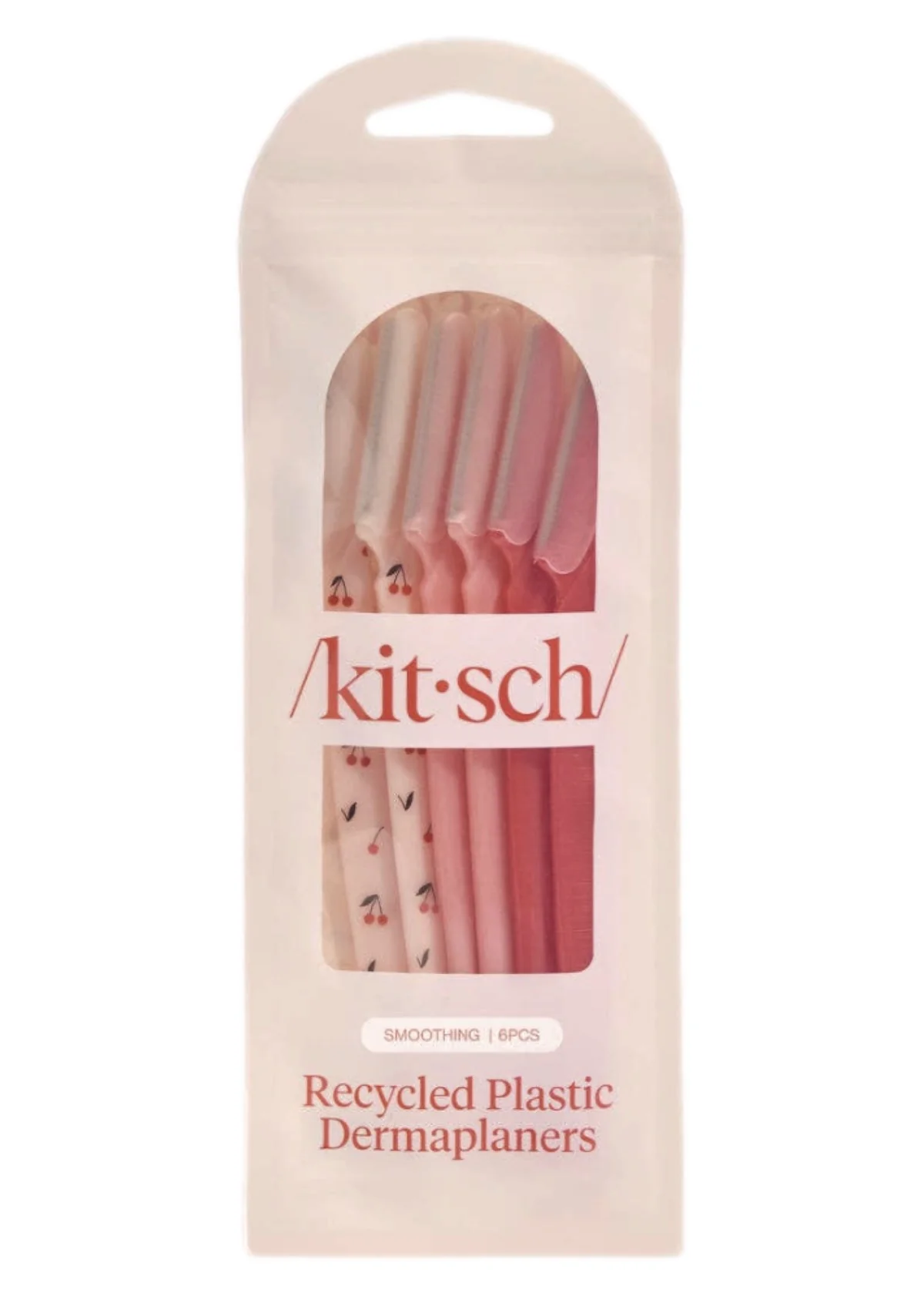 Recycled Plastic Dermaplaners 6pc Set - Asstd Cherry Blossom