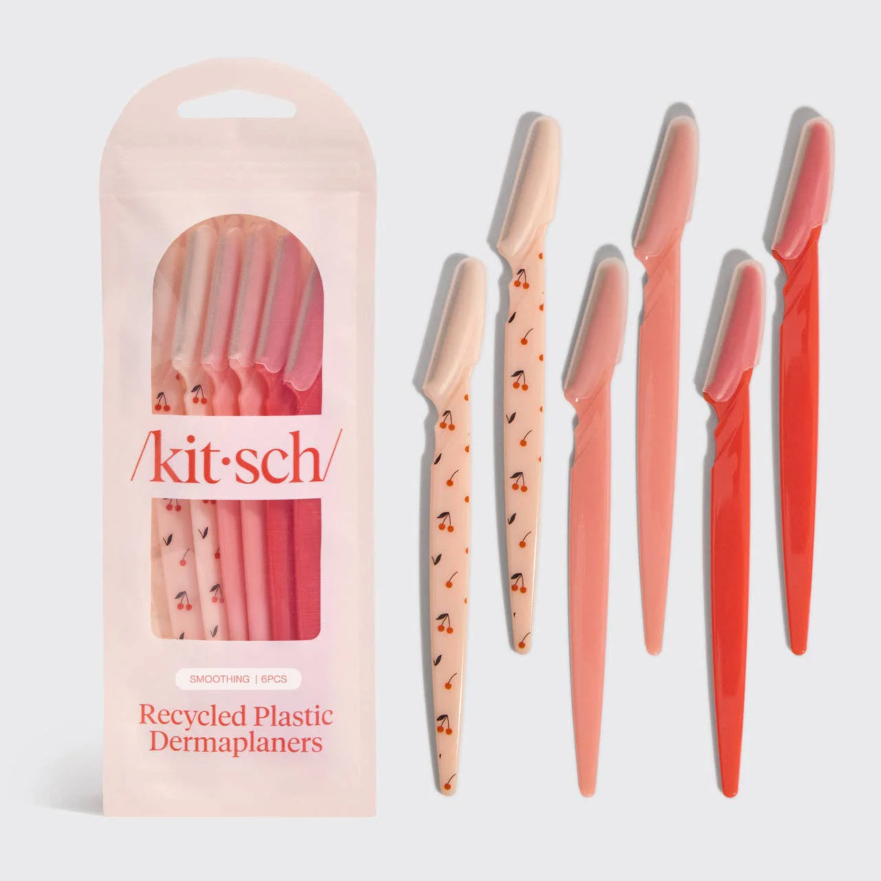 Recycled Plastic Dermaplaners 6pc Set - Asstd Cherry Blossom - Image 2