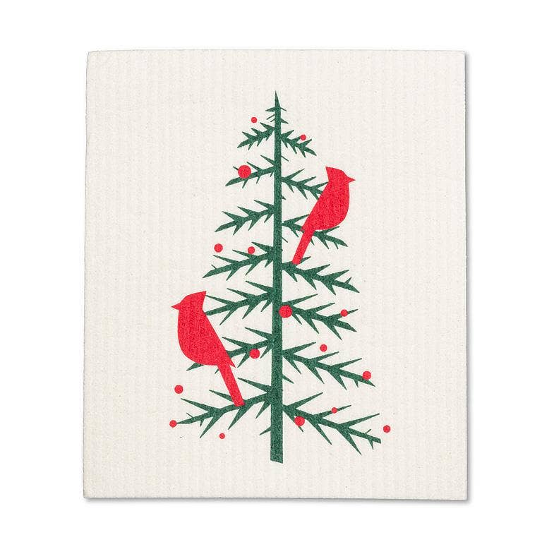 Set of 2 Cardinals in Tree Dishcloths - Image 2