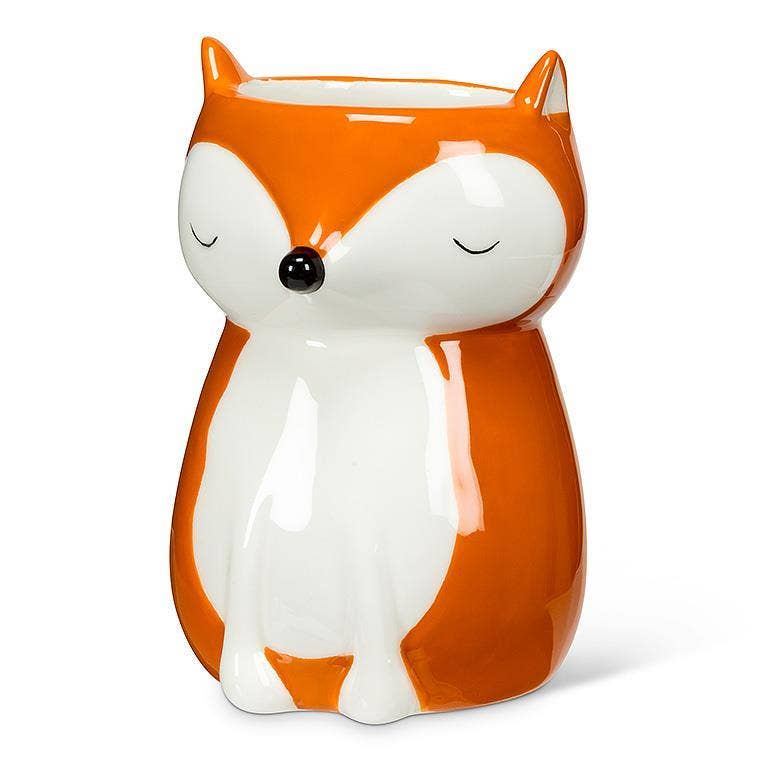 Sitting Fox Planter/Vase-4"H - Image 2