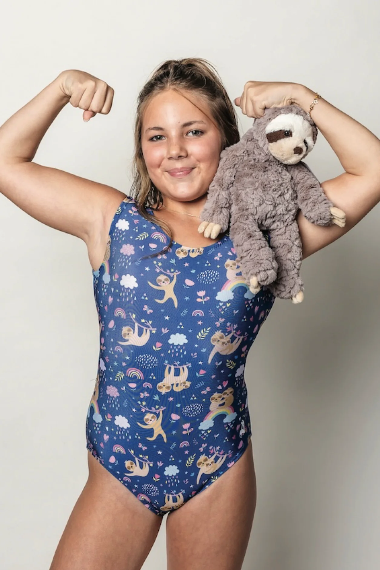 Sloth Love Leotard - Gymnastics Leotard for Girls - Foxy's Leos - Made in USA