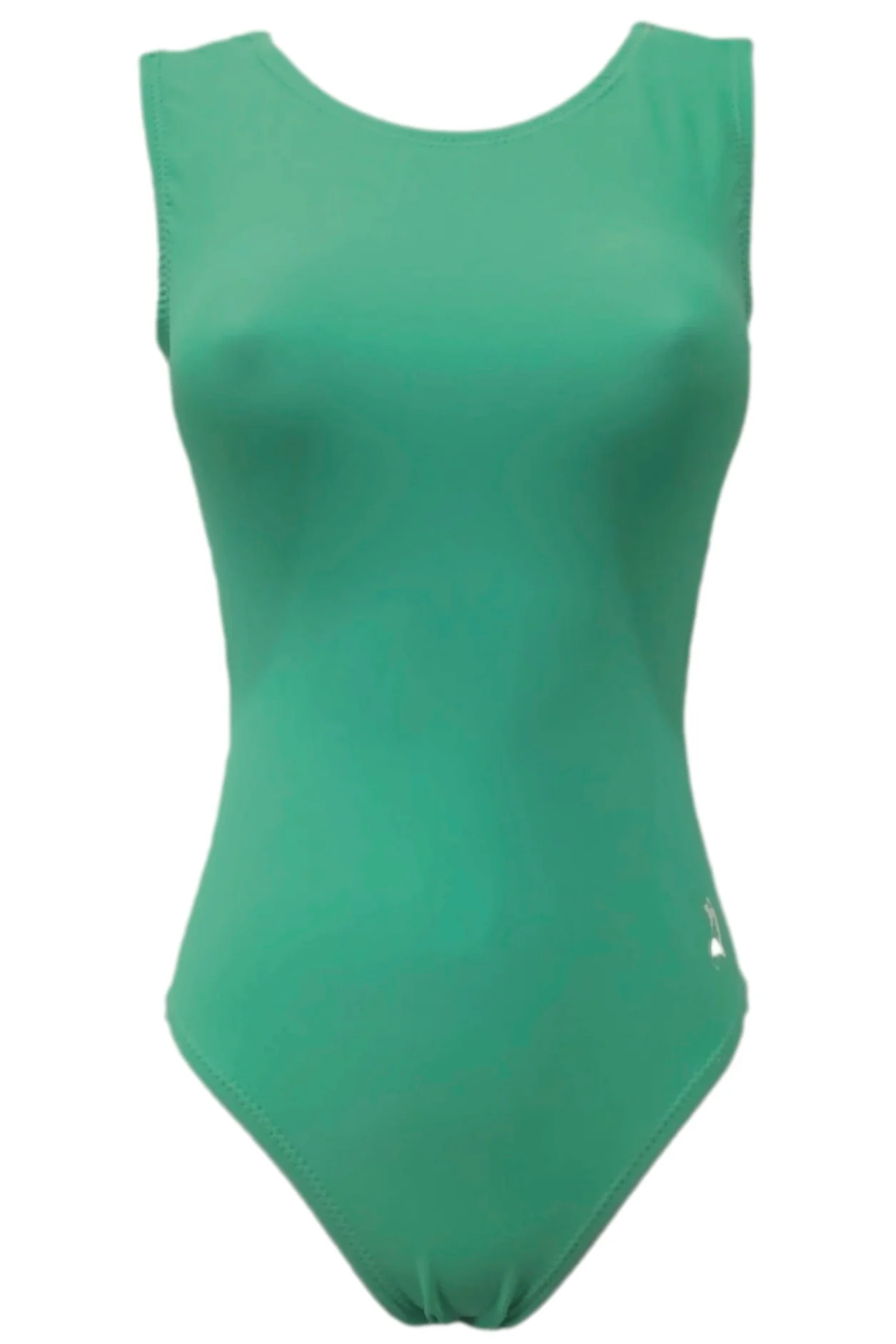 Solid Mint Nylon Lycra Gymnastics Leotard