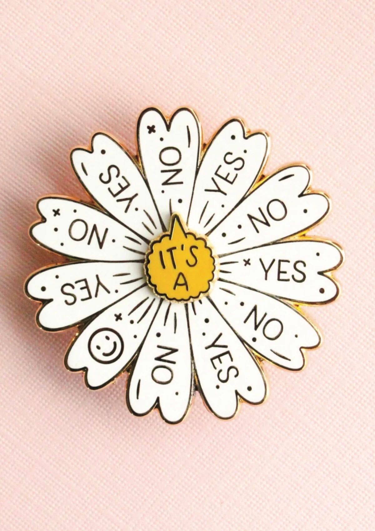 Spinning Daisy Interactive Pin