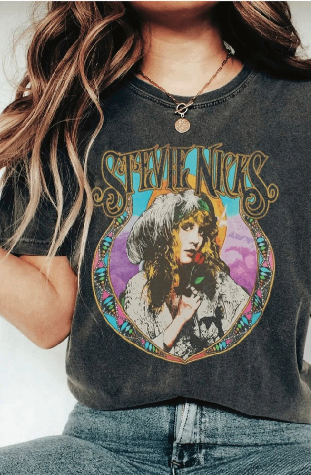 Stevie Nicks Retro Band Tee - Vintage Rock Album Shirt