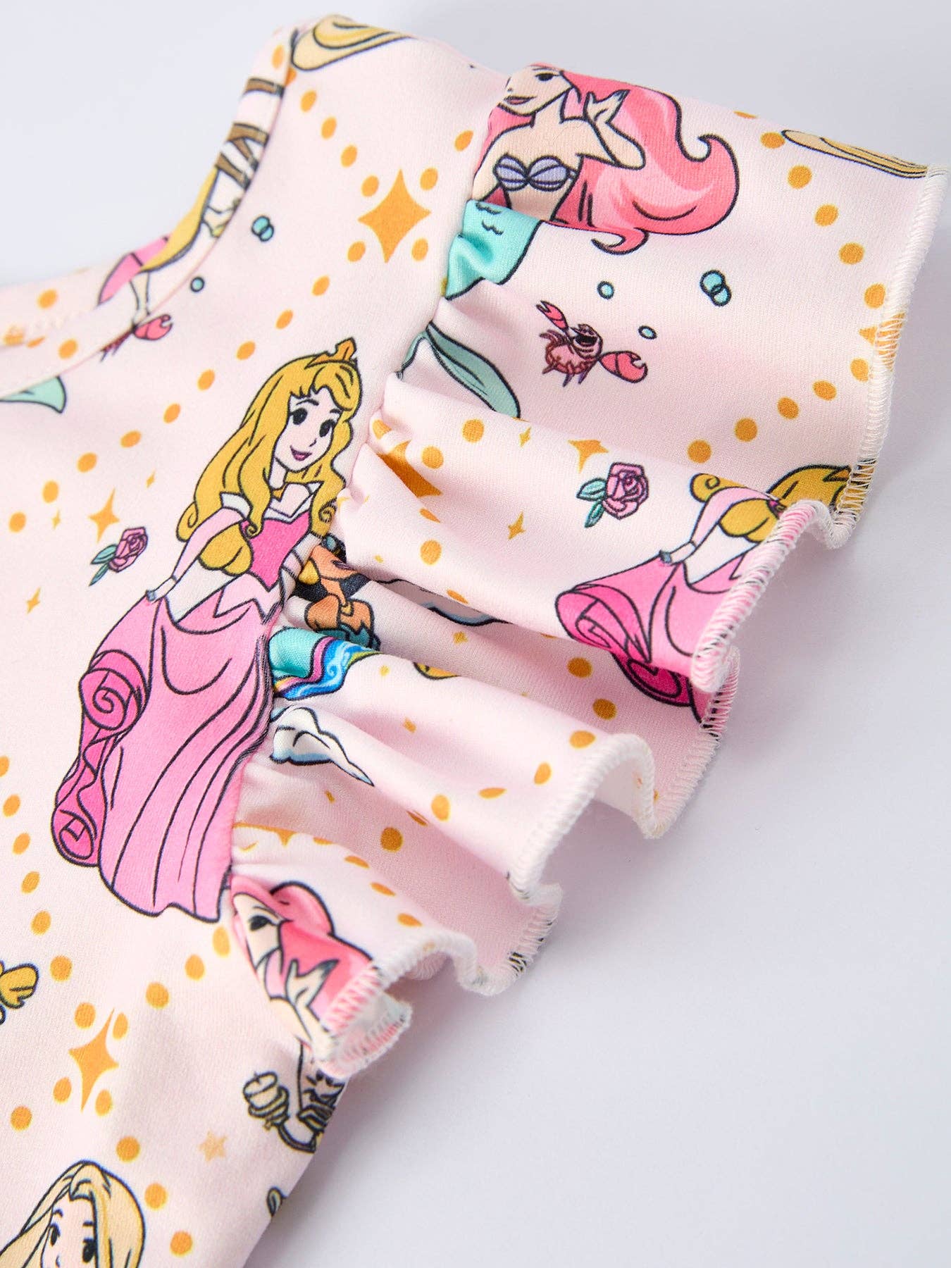 Princess Pattern Ruffle Sleeve Girls Dress - Image 4