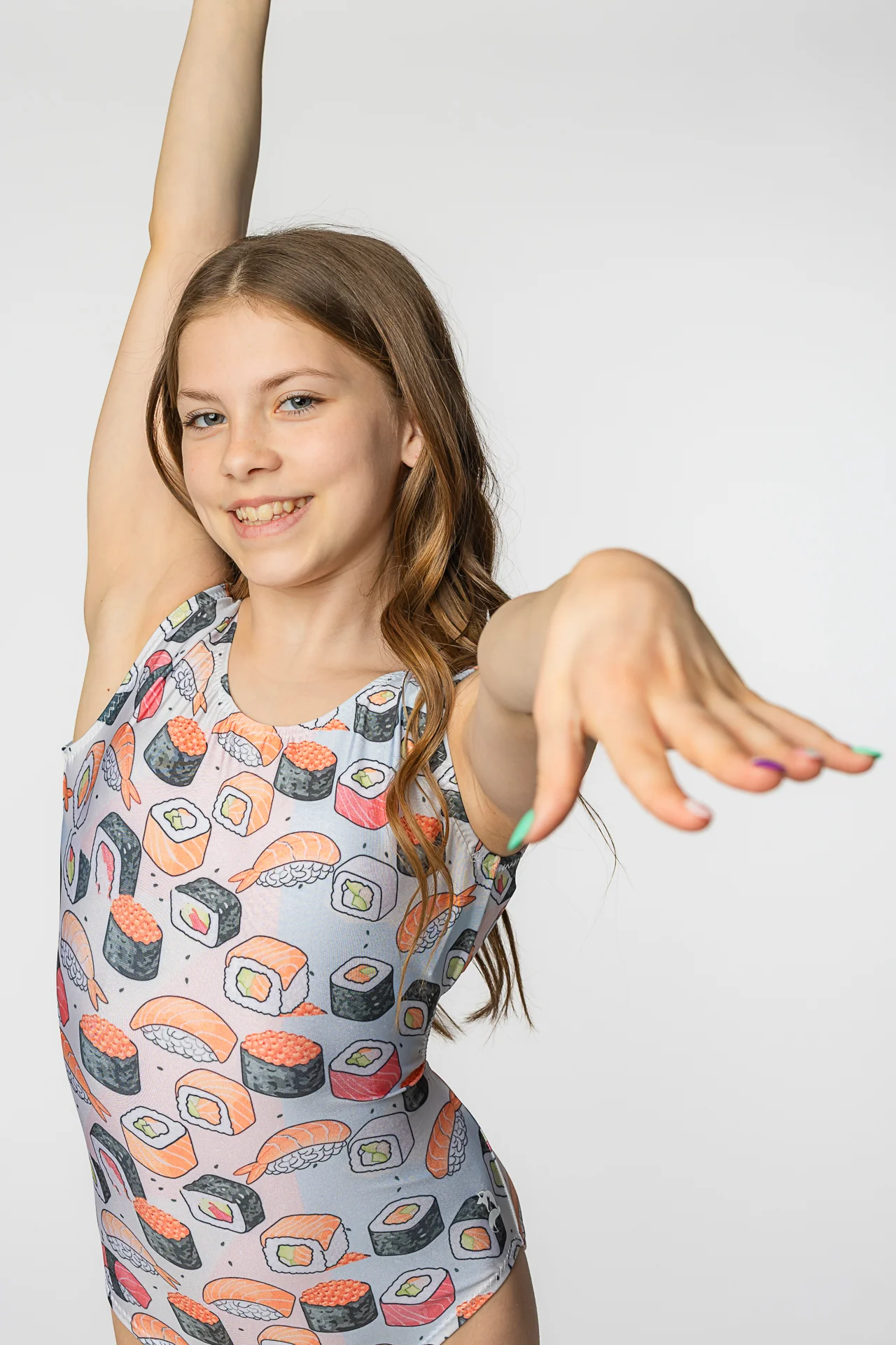 Sensational Sushi Gymnastics Leotard for Girls