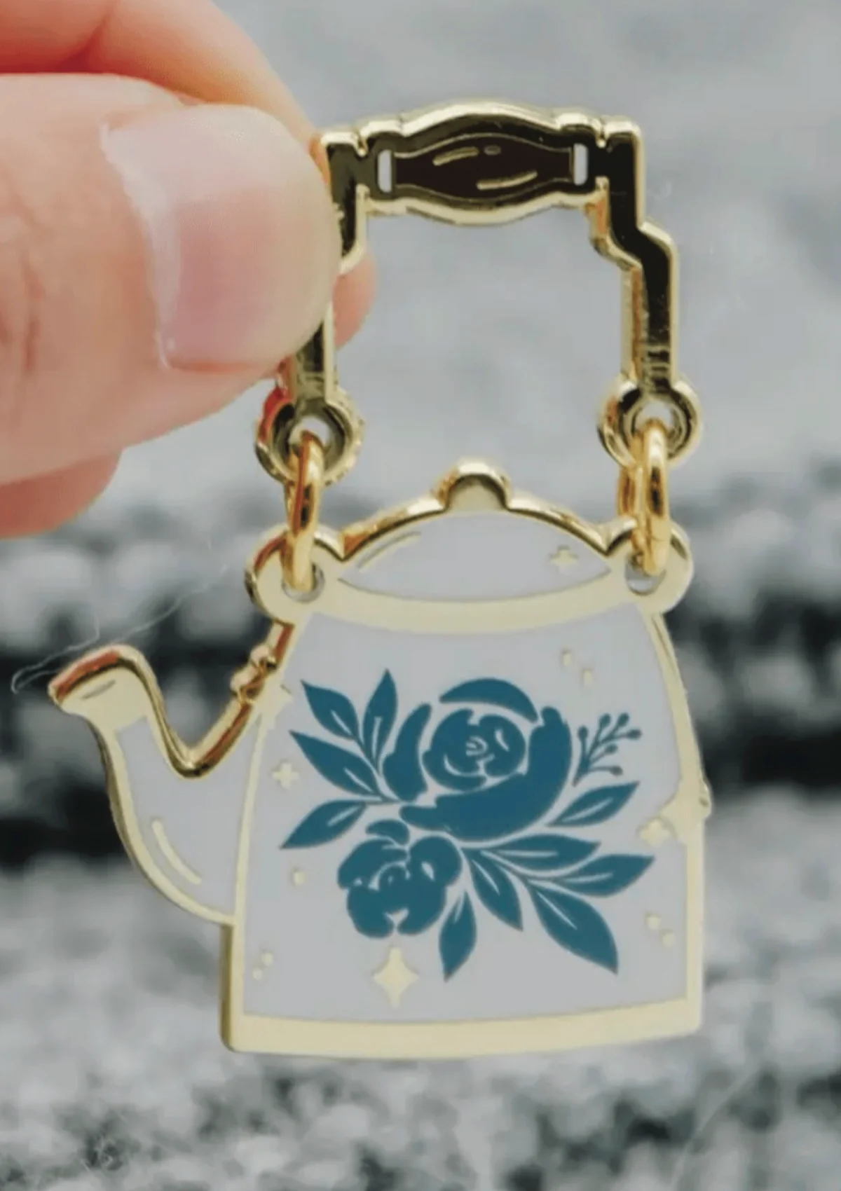 Teapot Enamel Pin
