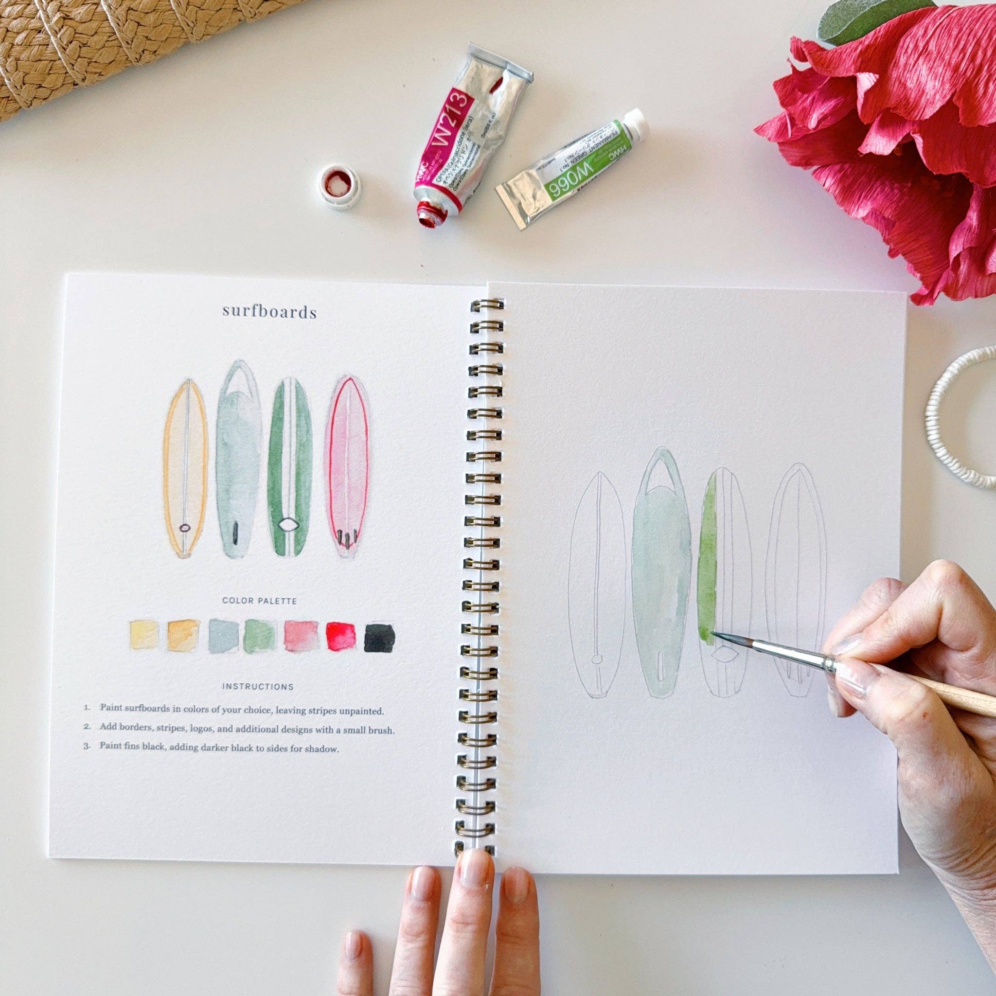 Tropical watercolor workbook - Image 4