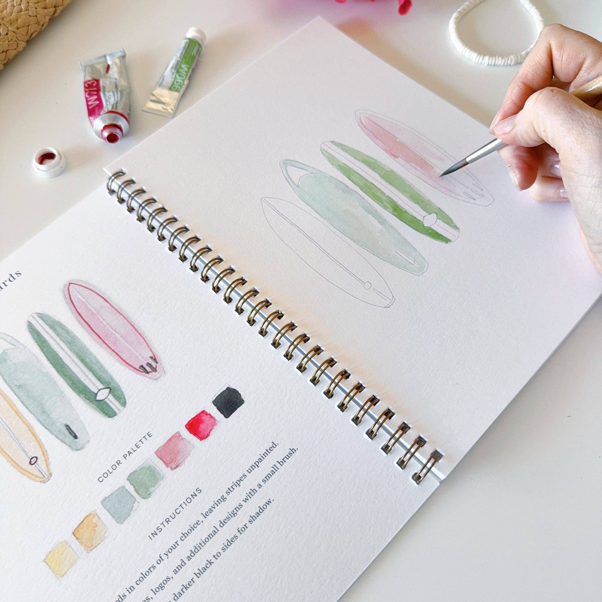 Tropical watercolor workbook - Image 5